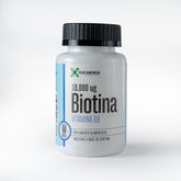 Biotina 10,000 mcg - Vitamina B8 - 60 tabletas